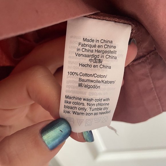 Madewell Millennial Pink Square-neck Top - Picture 3 of 5